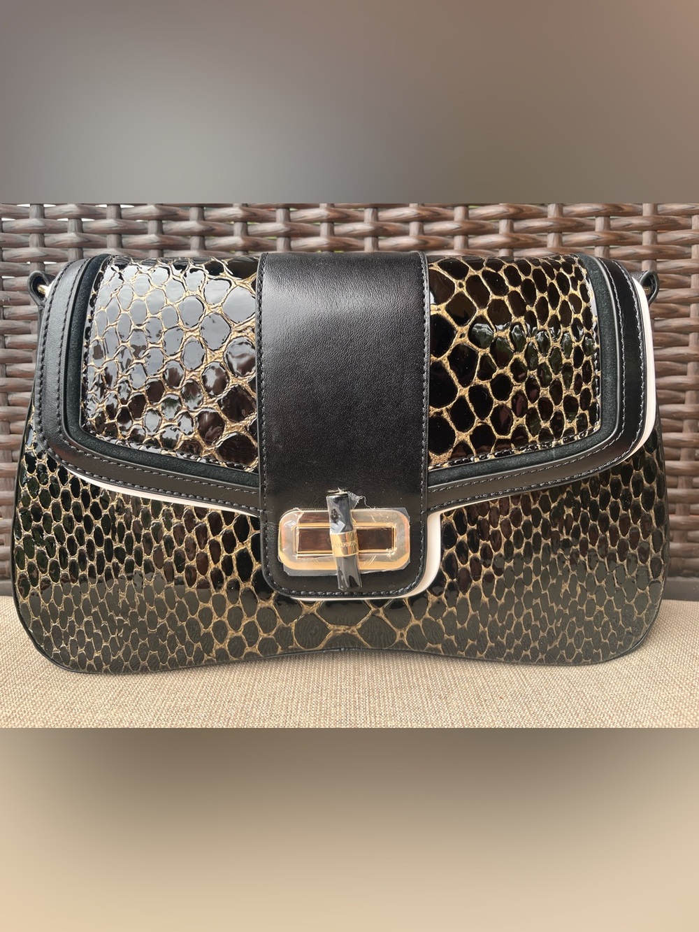 NWT Brahmin Nerida in BLACK CAVATICA Shoulder Bag